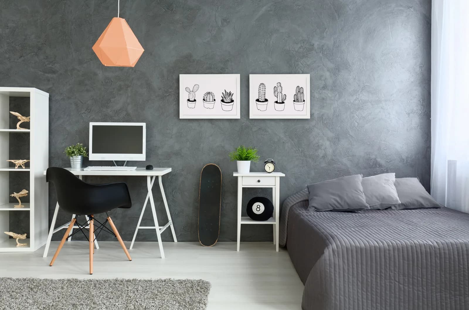 Ardoise murale Woody blanc — Securit®