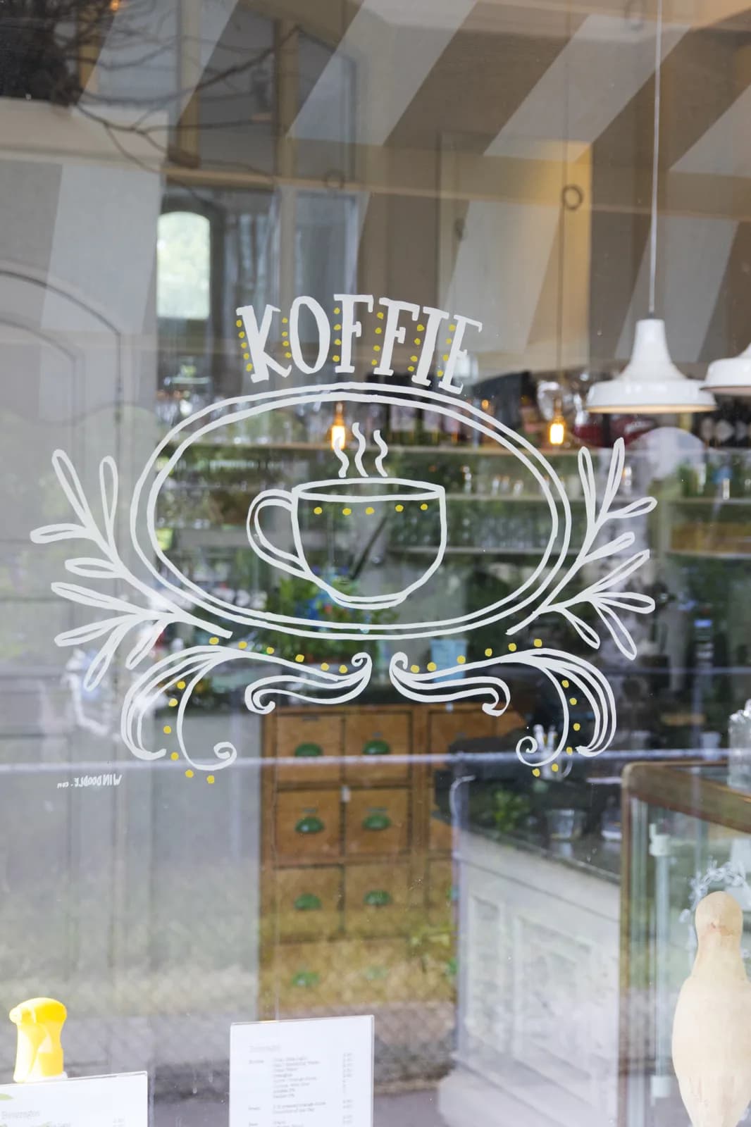 Pochoirs vitrine A2 thème café — Securit®