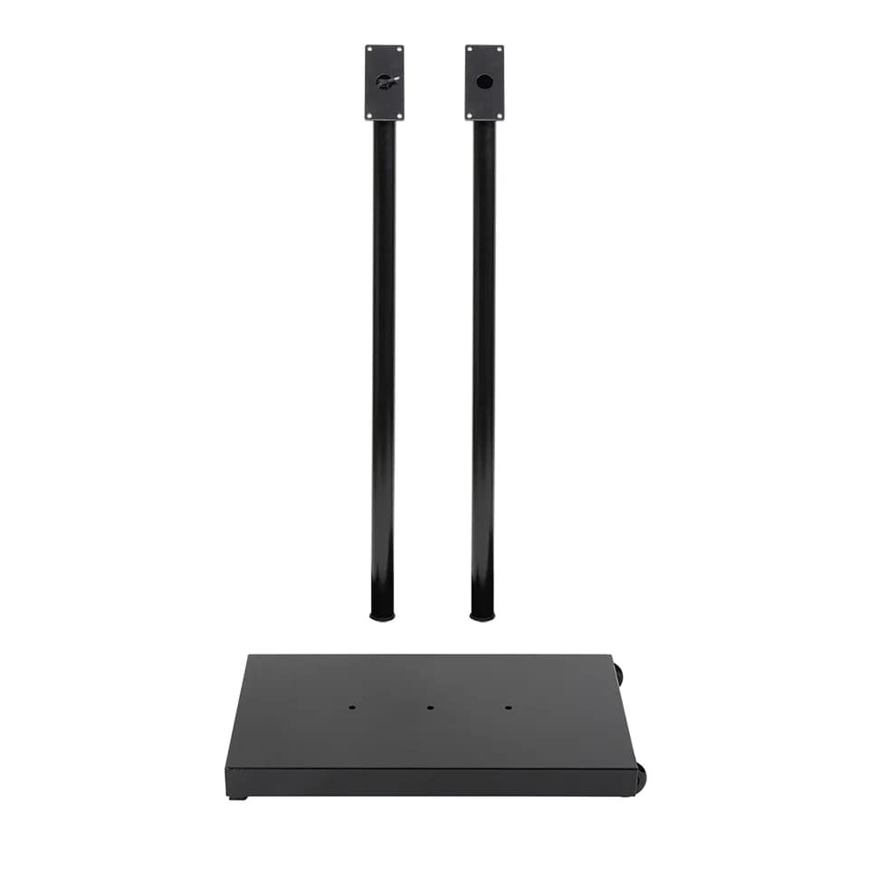 Securit® Ensemble pied + socle pour Présentoir porte-menu LED A4 "Black Star XXL" - 110 cm