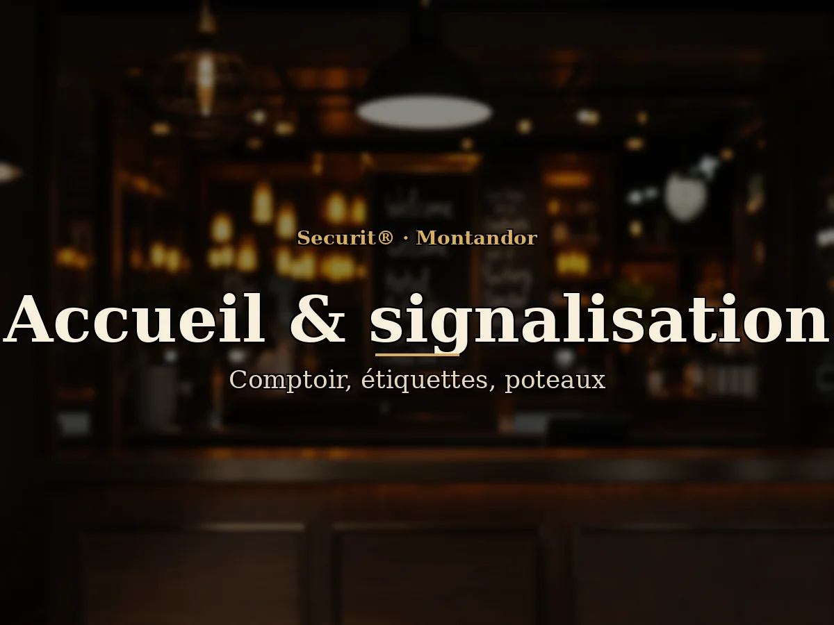 Securit® Clip en plastique pour poteaux d'accueil