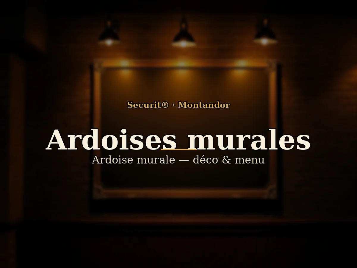 Securit® Ardoise luxe type ornement - Hévéa - Fin de série