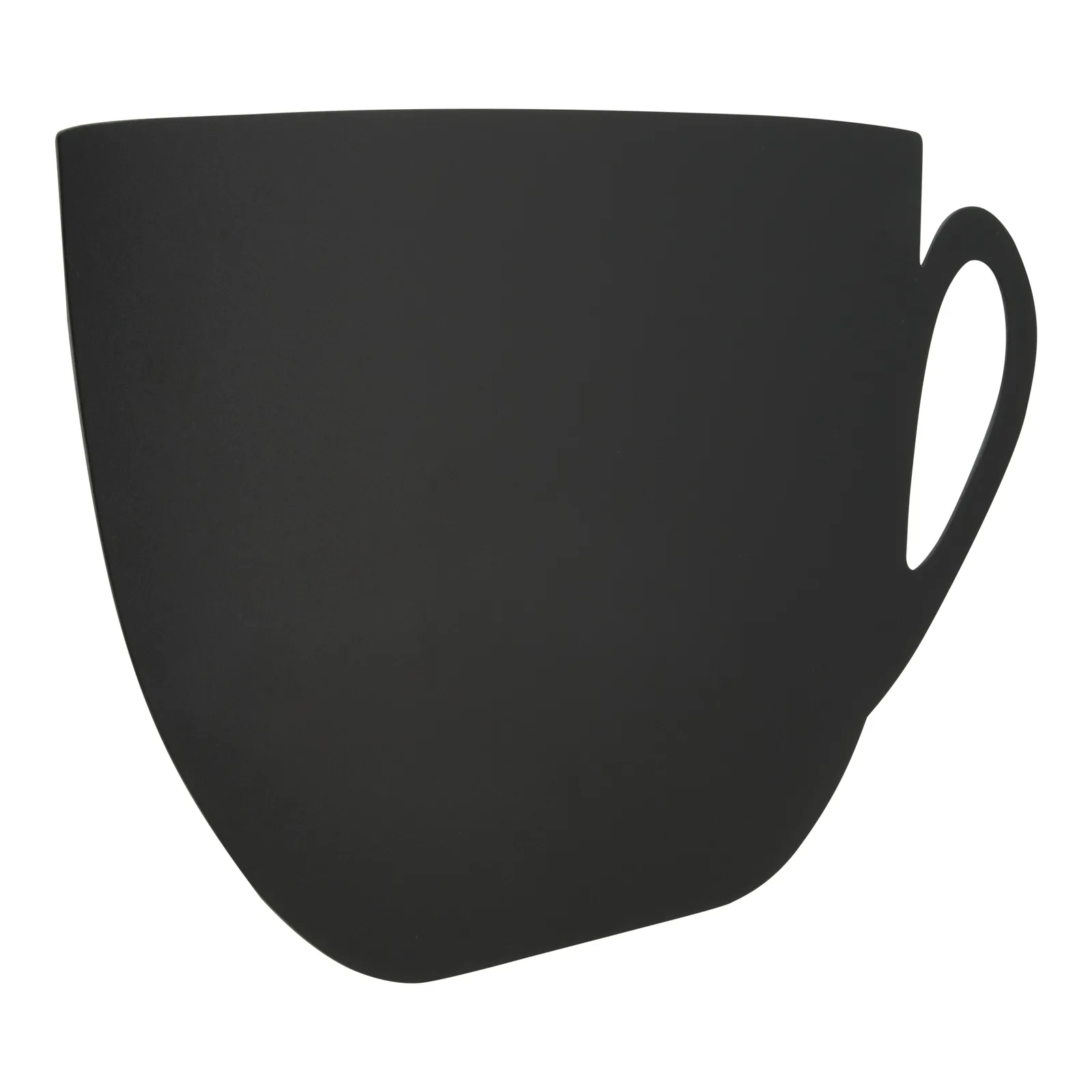 Securit® Ardoise murale - Silhouette Tasse - Feutre-craie et kit velcro pour accrochage mural inclus - Fin de série