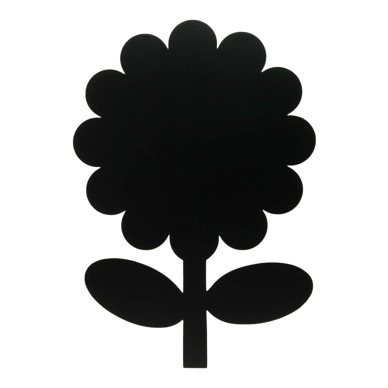 Securit® Ardoise murale - Silhouette Fleur - Feutre-craie et kit velcro pour accrochage mural inclus - Fin de série