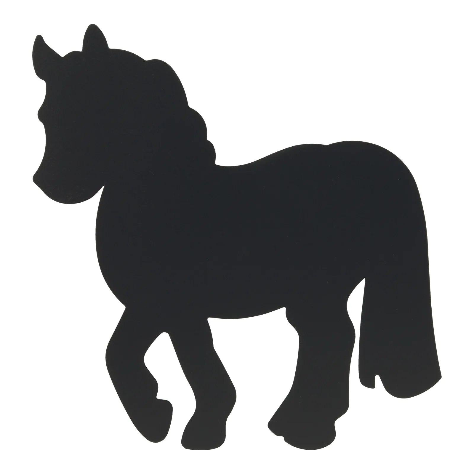 Securit® Ardoise murale - Silhouette Cheval - Feutre-craie et kit velcro pour accrochage mural inclus - Fin de série