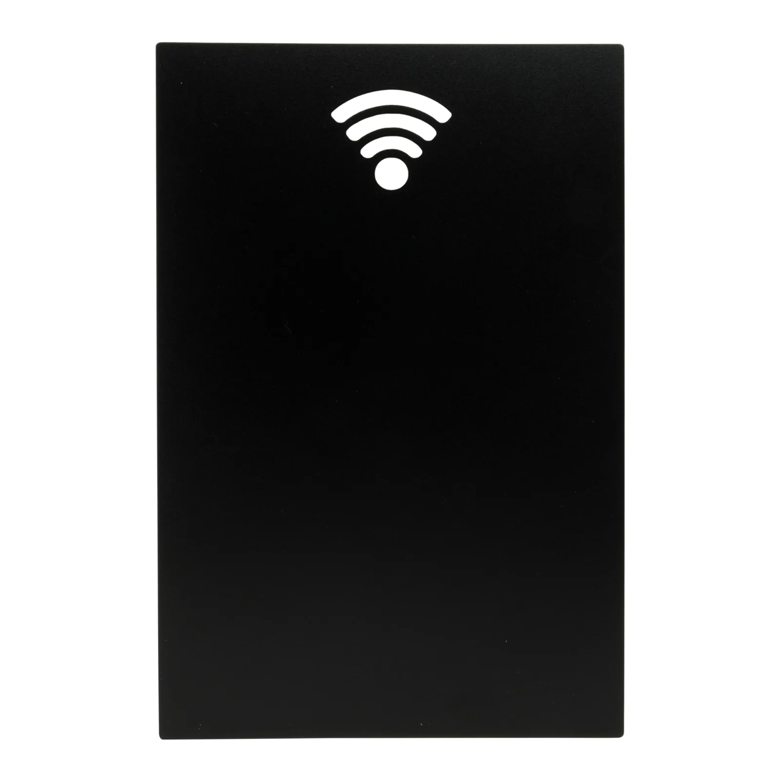 Securit® Ardoise murale - Silhouette "Wifi" - Finition luxe - Feutre-craie et bandes adhésives incluses - Fin de série
