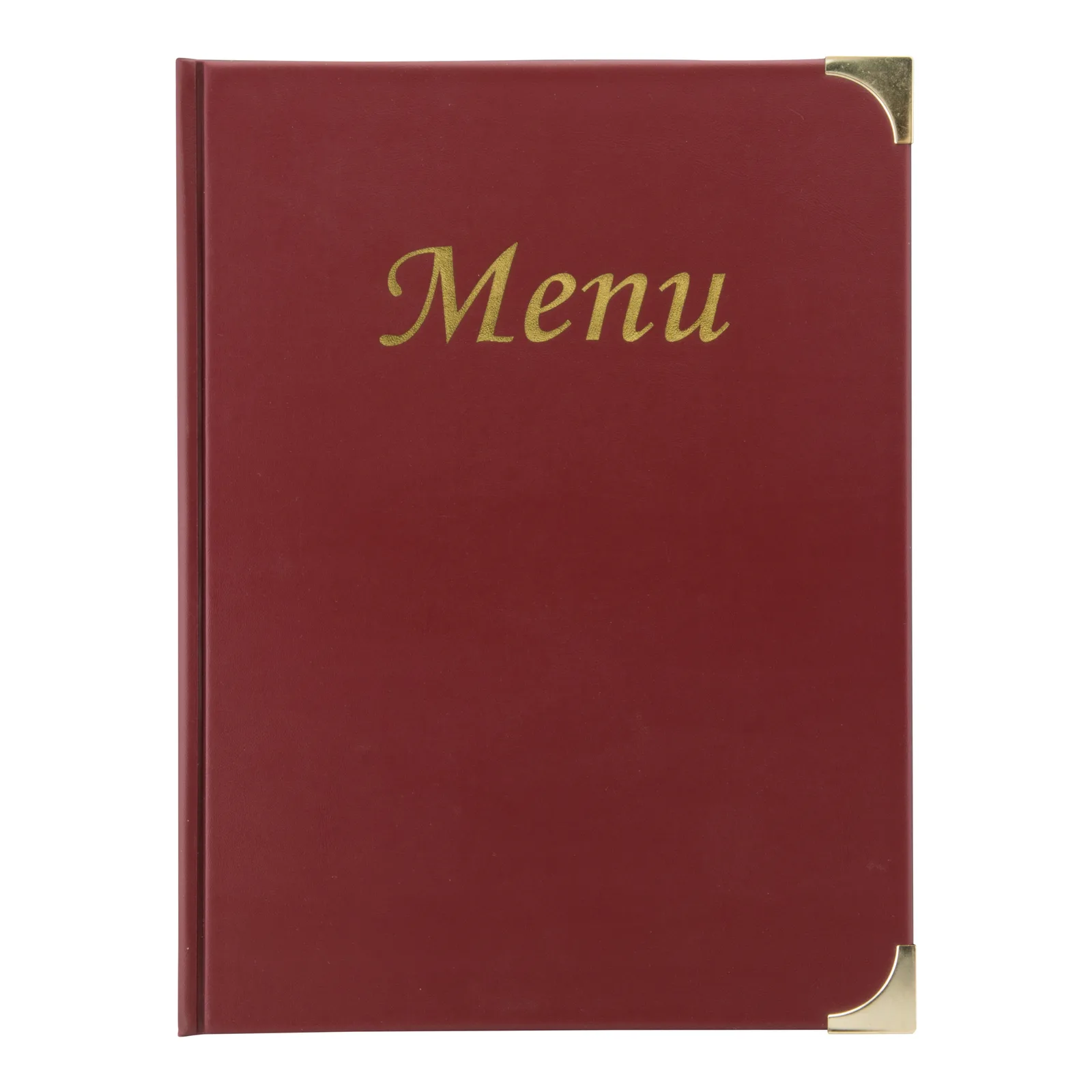 Securit® Protège-menu A4 "Basic" - Bordeaux - 4 vues