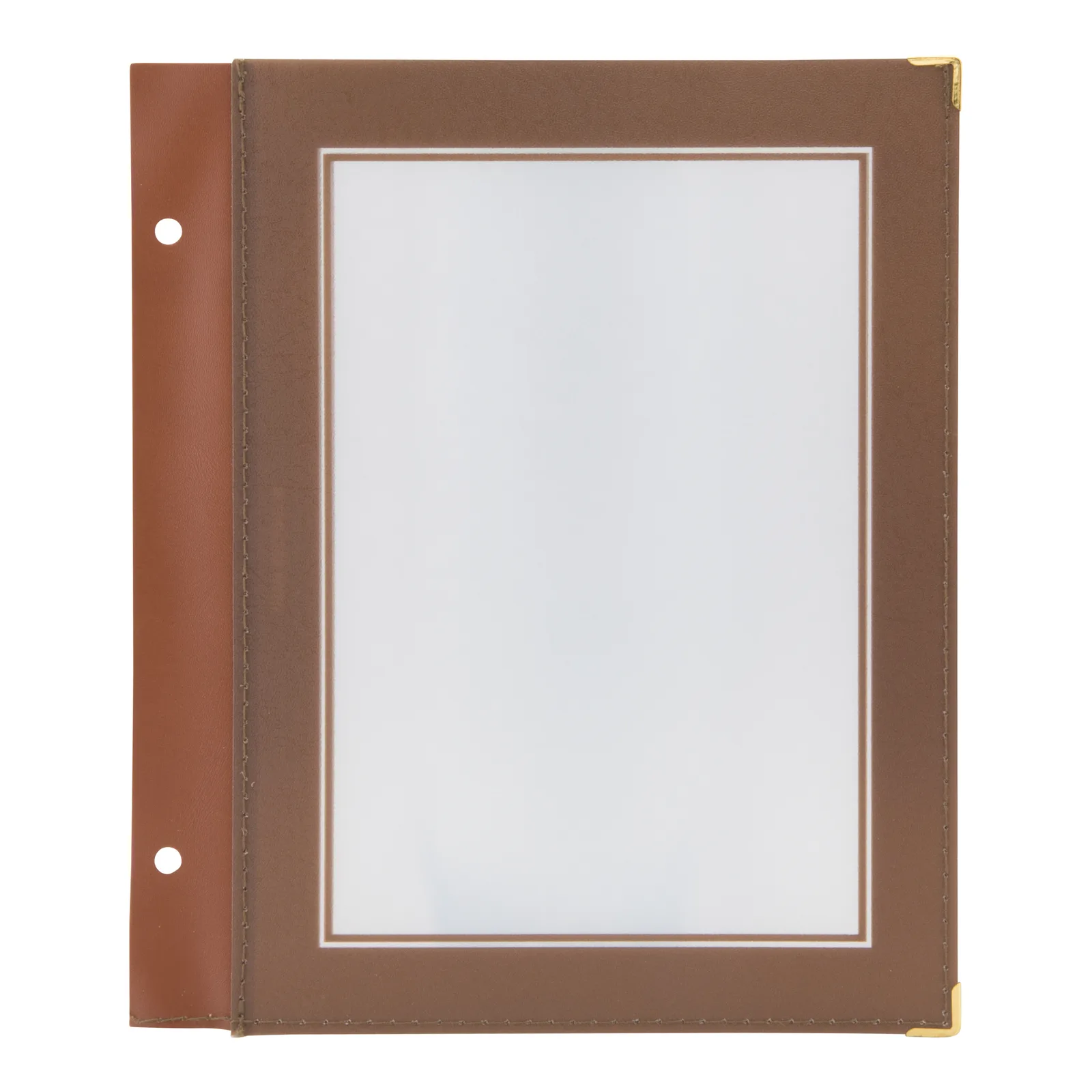 Securit® Lot de 5 Inserts pour Protège-menus A5 "Wood" - Marron - 2 vues