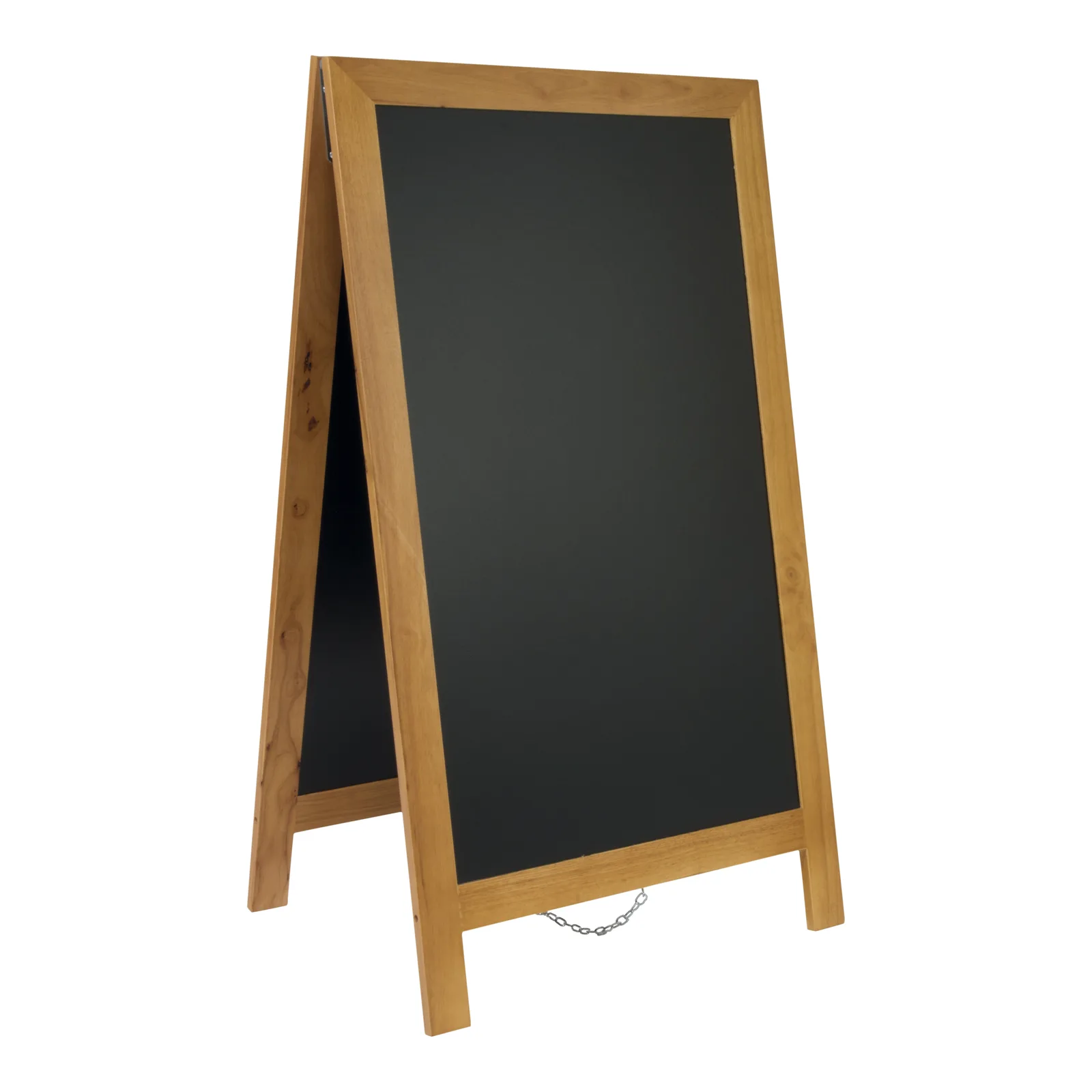Securit® Panneau trottoir "Deluxe" - Teck - Bois finition hévéa laqué - 70x120cm