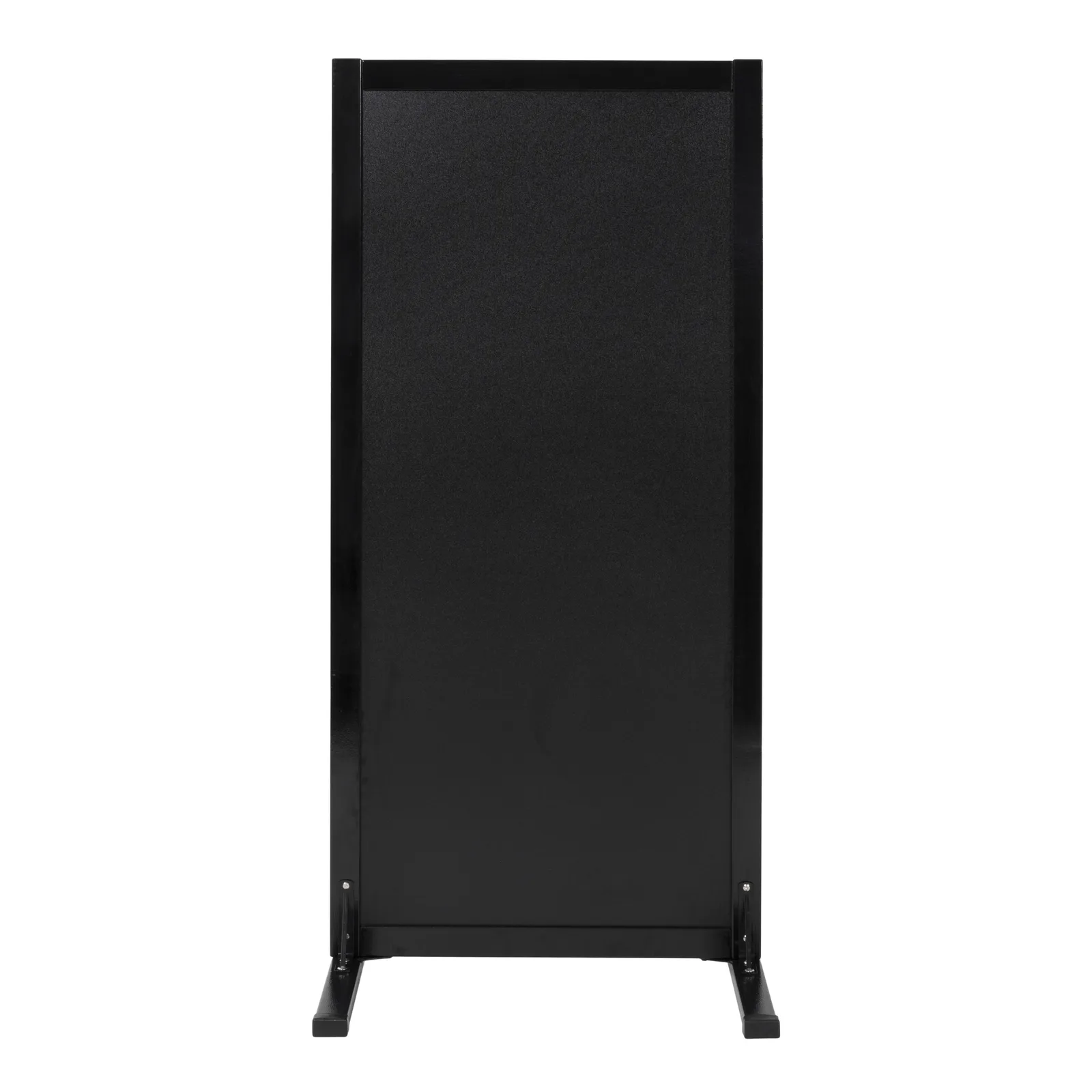 Securit® Panneau trottoir "Woody" - Noir - Bois finition pin laqué - Forme en L - 55x120cm