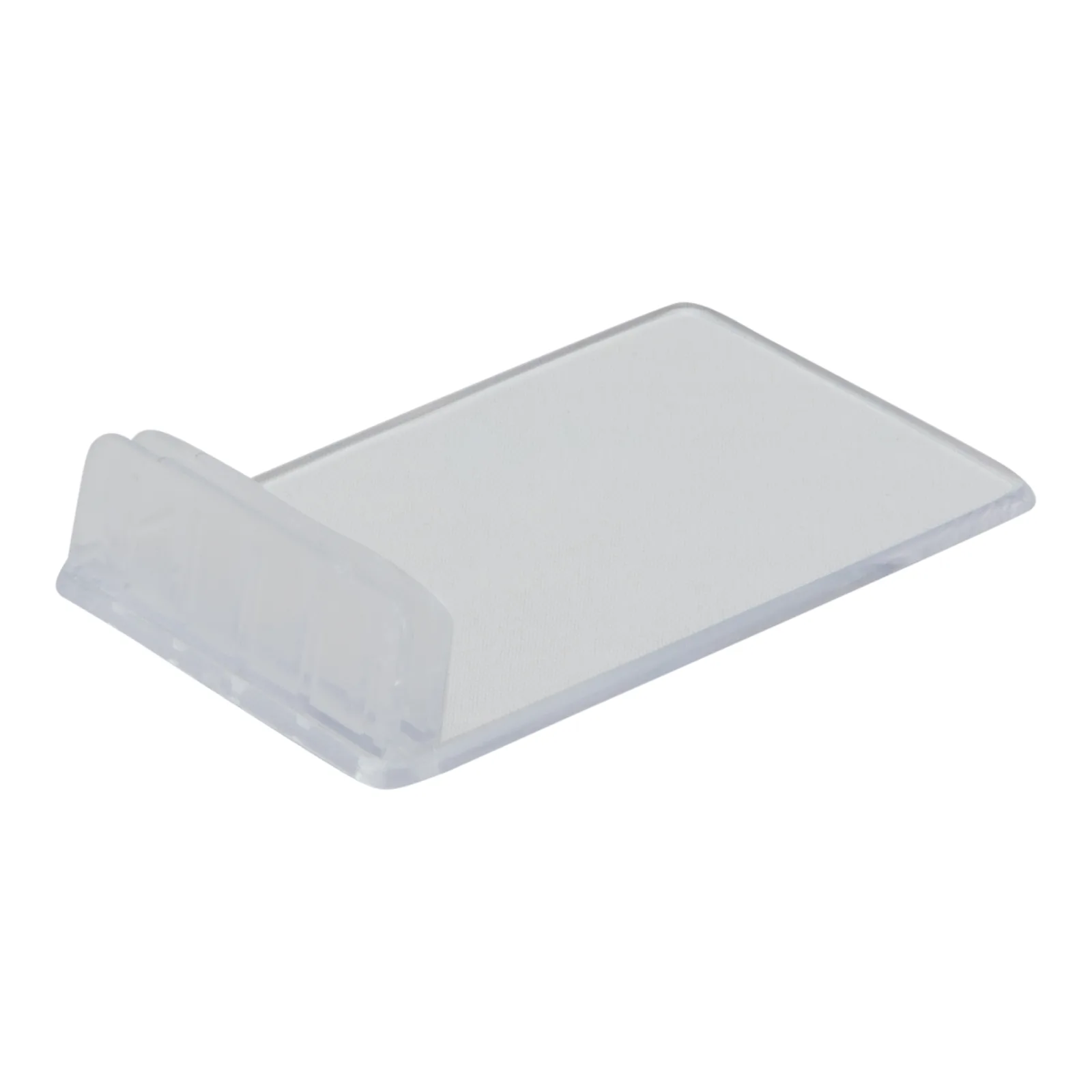 Securit® Lot de 10 Portes-étiquettes acryliques - Transparant - Suport vertical à partir d'une surface horizontale (Éti