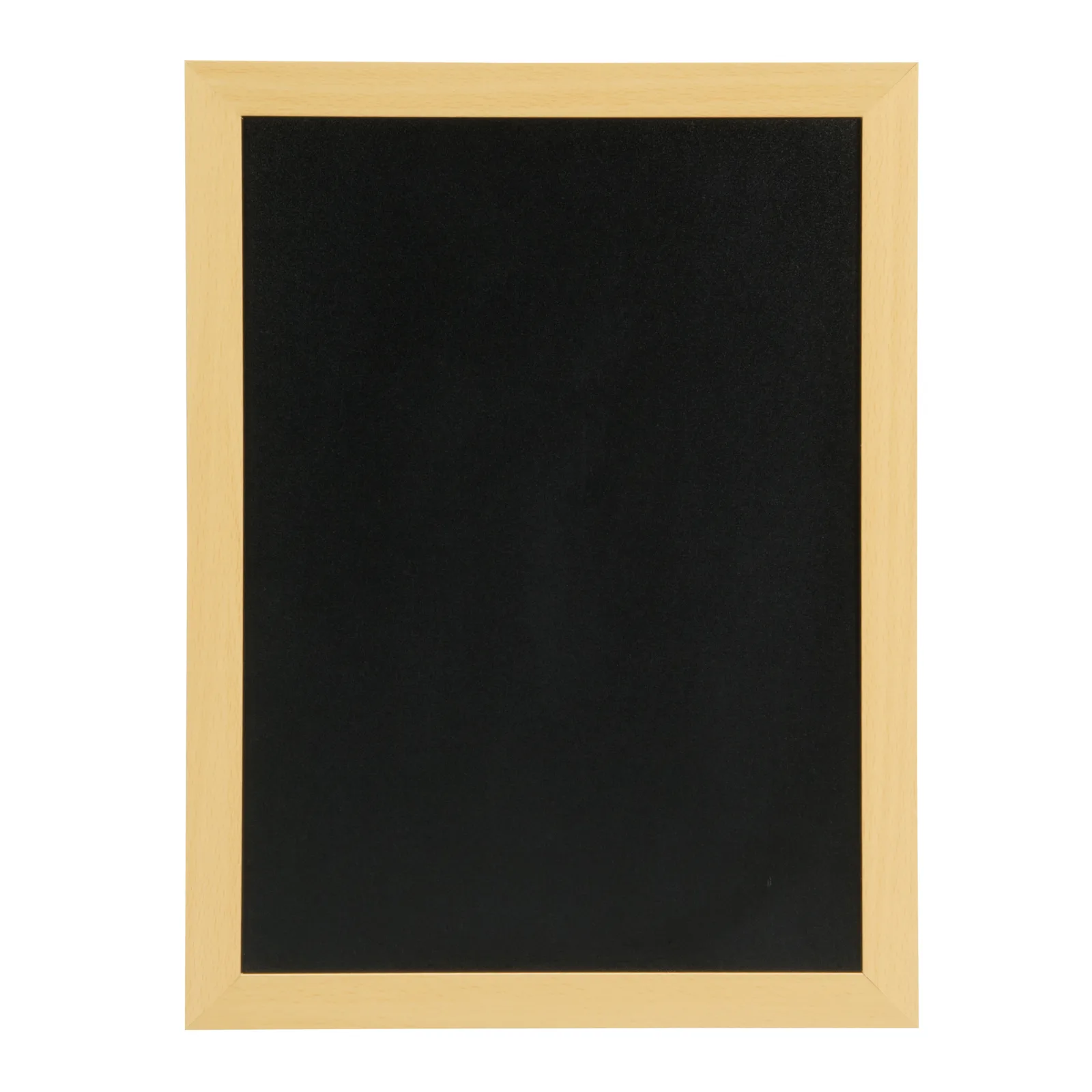 Securit® Ardoise murale "Woody" - Bois finition teck laqué - Feutre-craie et kit de montage inclus - 30x40cm