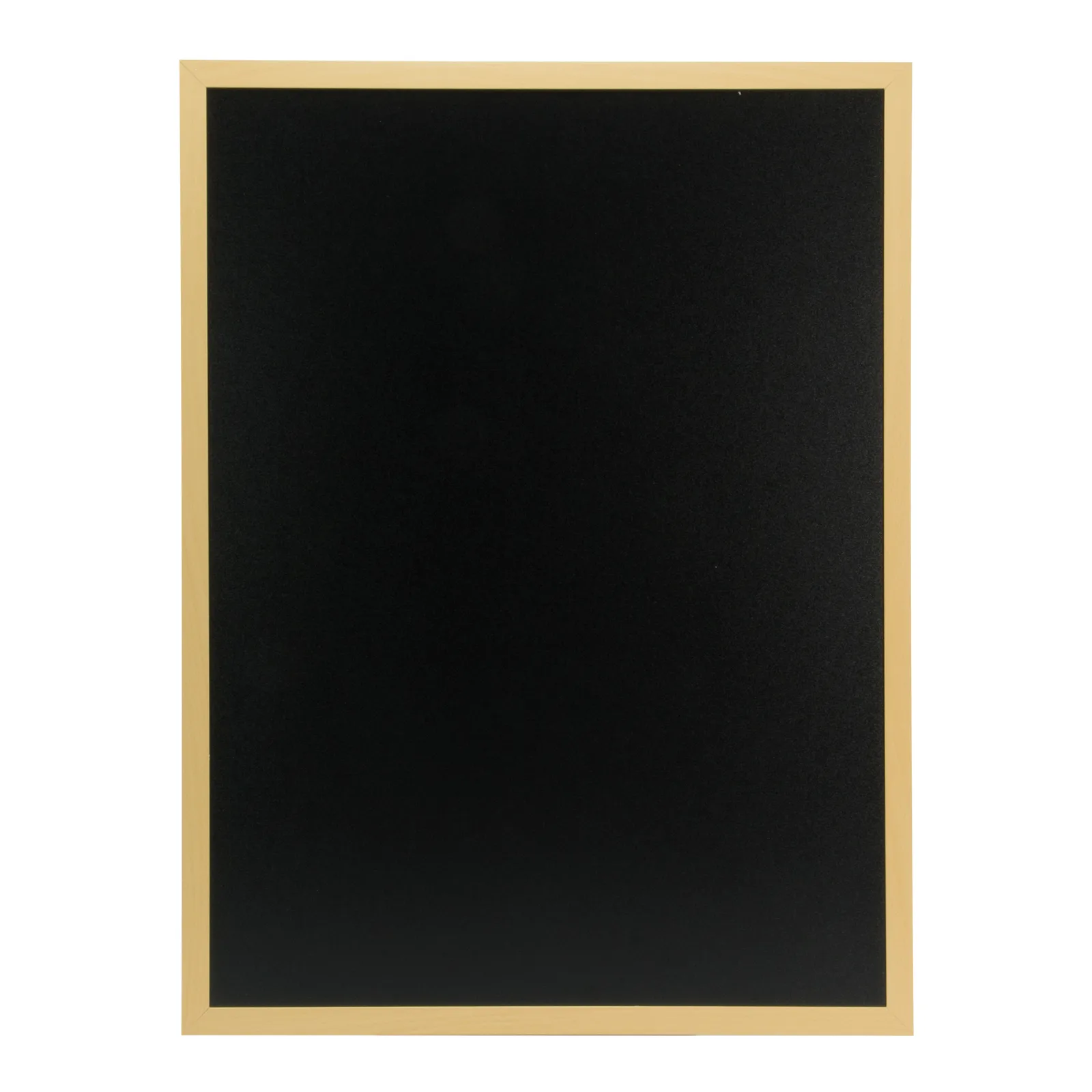 Securit® Ardoise murale "Woody" - Bois finition teck laqué - Feutre-craie et kit de montage inclus - 60x80cm