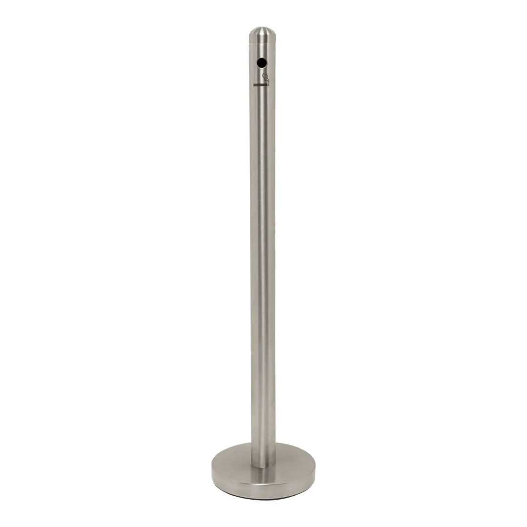 Securit® Cendrier - Chrome - Ensemble pied + socle - 105cm
